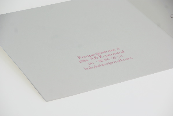 geboortekaartje robin lichtroze